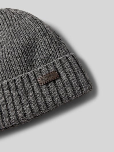 Barbour Beanie van wolmix, model 'CARLTON' Grafiet - 2