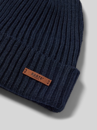 Barts Mütze mit Label-Patch Modell 'WILBERT TURNUP' Marine 2