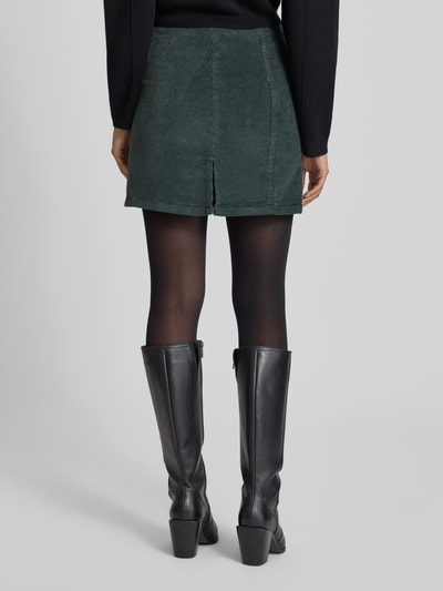VERO MODA Spódnica mini o rozkloszowanym kroju z mieszanki bawełny model ‘LULA’ Trzcinowy 5
