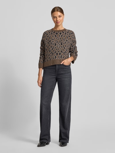 Armedangels Loose fit gebreide pullover van zuivere wol, model 'DILIRIAA LAOPAA' Taupe - 1