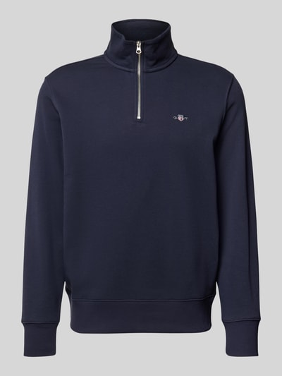 Gant Sweatshirt met opstaande kraag Marineblauw - 2