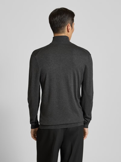 MCNEAL Rollkragenpullover aus Viskose-Mix Dunkelgrau Melange 5