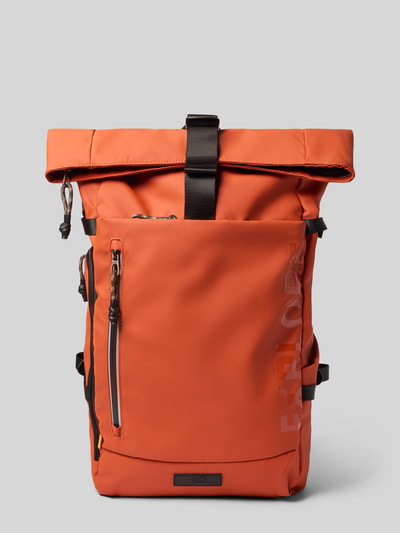camel active Rucksack mit Statement-Print Modell 'EXPLORE' Orange 1