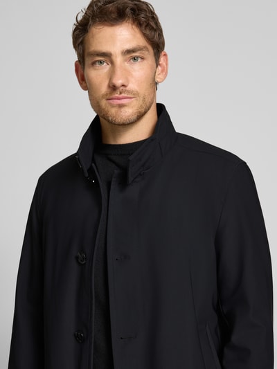 Strellson Regular fit lange jas met uitneembare binnenkraag, model 'FINALLY FLEX' Zwart - 3