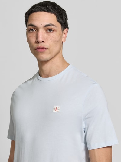 Calvin Klein Jeans T-Shirt mit Label-Patch Modell 'BADGE' im 2er-Pack Weiss 3
