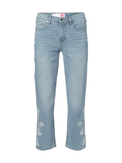 JUICY BY JUICY COUTURE Bleached Boyfriend Jeans mit Stickereien jeansblau online kaufen