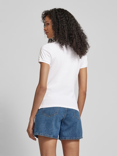 Polo Ralph Lauren Koszulka polo o kroju slim fit z listwą guzikową na całej długości Biały 5