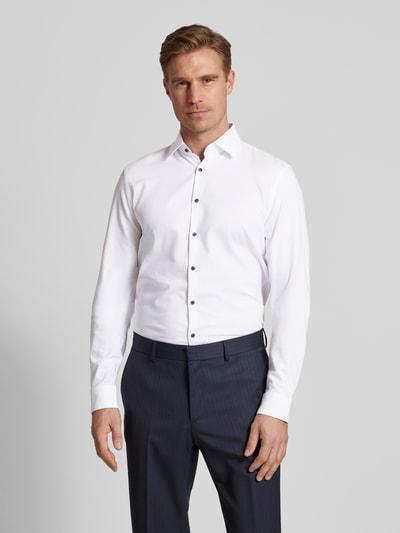 Jake*s Slim Fit Business-Hemd mit Kentkragen Weiss 4