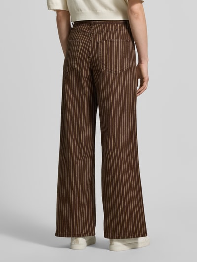MANGO Straight Fit Jeans im 5-Pocket-Design Modell 'Florchi' Dunkelbraun 5
