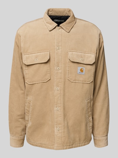 Carhartt Work In Progress Regular Fit Hemdjacke mit Brusttaschen Modell 'WHITSOME' Beige 2