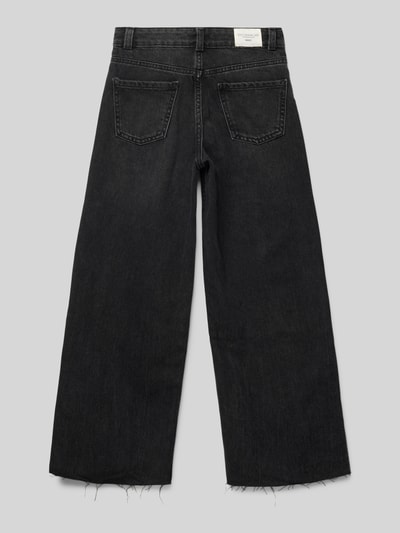 Mango Flared Fit Jeans aus reiner Baumwolle Black 3