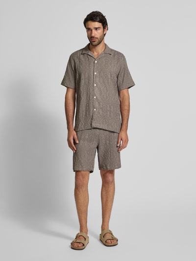 Lindbergh Shorts met elastische band Kaki - 1