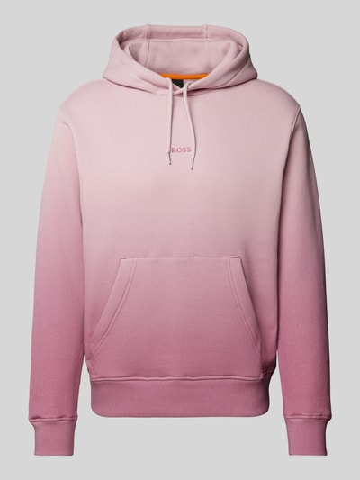 BOSS Orange Hoodie met extra brede schouders, model 'Gradient' Violet - 2