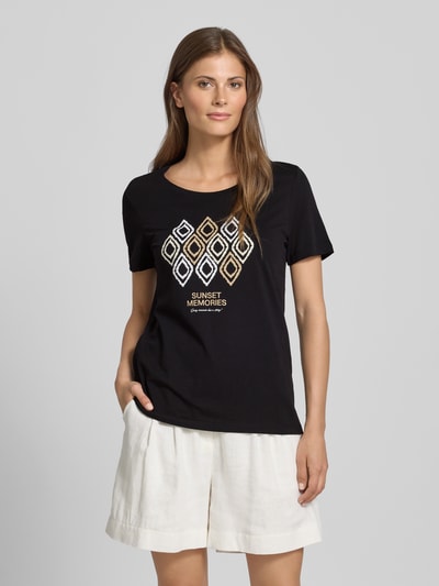 s.Oliver RED LABEL Regular fit T-shirt met print aan de voorkant  - 4