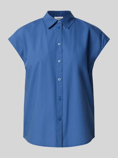 s.Oliver RED LABEL Relaxed Fit Hemdbluse aus reine Baumwolle Ocean 2
