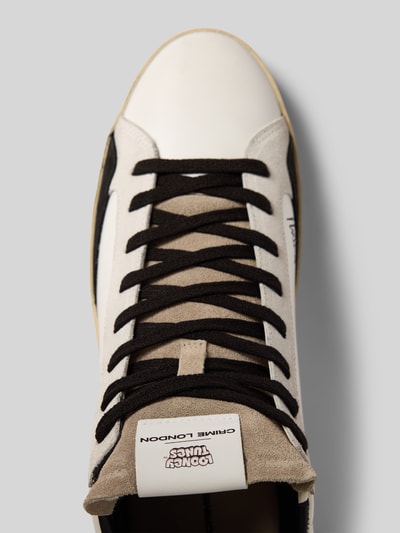 Crime London Sneaker mit Label-Detail Weiss 3