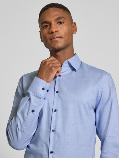 Jake*s Slim Fit Business-Hemd mit Kentkragen Royal 3
