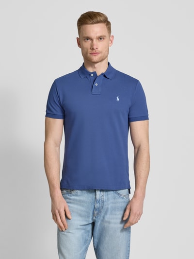 Polo Ralph Lauren Poloshirt mit Label-Stitching Petrol 4