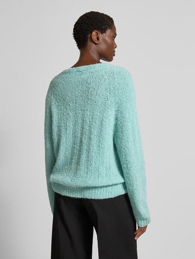 Marc Cain Strickpullover mit V-Ausschnitt Mint 5