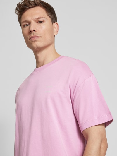 Samsøe Samsøe T-Shirt mit Label-Print Modell 'JOEL' Altrosa 3