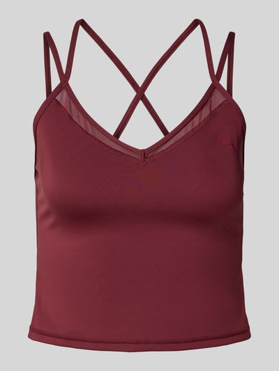 PUMA Top met spaghettibandjes en logoprint Bordeaux - 2