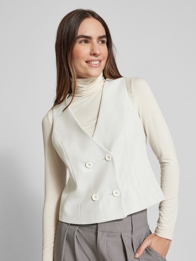 Marc Cain Gilet met V-hals Ecru - 3