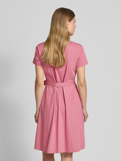 Christian Berg Woman Selection Hemdblusenkleid mit Bindegürtel und kurzer Knopfleiste Mauve 5