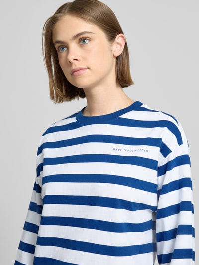 Marc O'Polo Denim Longsleeve met ronde hals Koningsblauw - 3