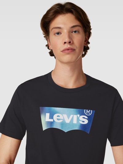 Levi's® T-Shirt mit Label-Print Black 3