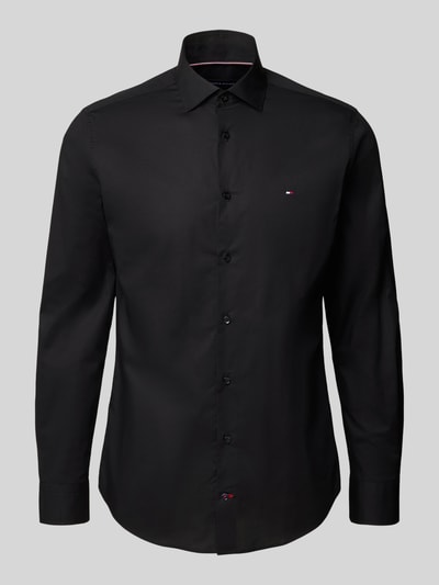 Tommy Hilfiger Tailored Slim fit zakelijk overhemd van katoenmix Zwart - 2