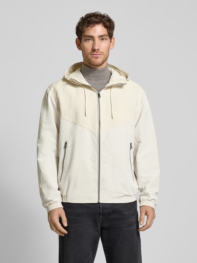 BOSS Jacke mit Kapuze Modell 'Cripto' Offwhite 4