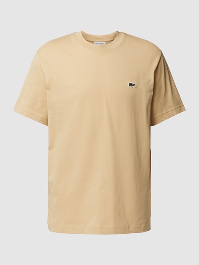 Lacoste T-shirt z okrągłym dekoltem model ‘BASIC’ Beżowy 2