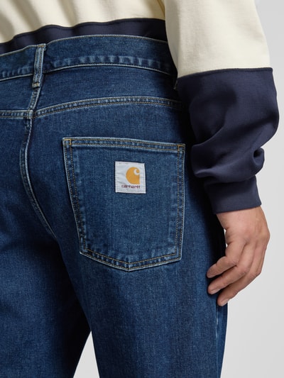 Carhartt Work In Progress Straight Fit Jeans mit Kontrastnähten Jeansblau 3