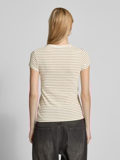 G-Star Raw T-Shirt mit Label-Stitching Khaki 5