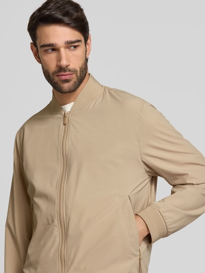 BOSS Bomberjacke mit Zweiwege-Reißverschluss Modell 'Hanry' Beige 3