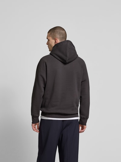 Wood Wood Oversized Hoodie mit Label-Print Anthrazit 5
