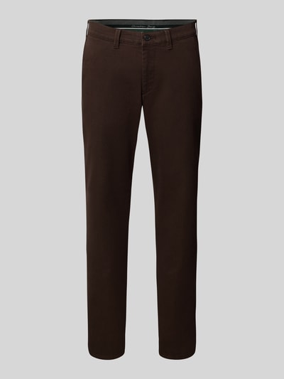 Christian Berg Men Regular fit broek met steekzakken Hazelnoot gemêleerd - 2