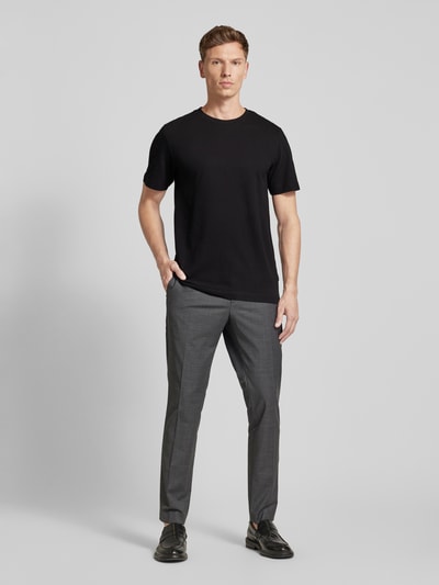 Tom Tailor Regular fit T-shirt in piquélook Zwart - 1