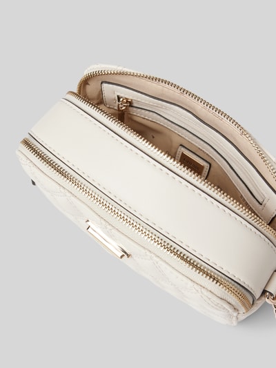 Guess Handtas met labelapplicatie, model 'GIULLY' Offwhite - 5