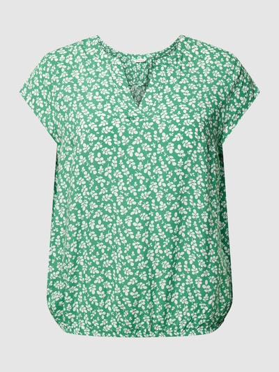 Tom Tailor Plus PLUS SIZE Blusenshirt aus Viskose mit floralem Muster Gruen 2