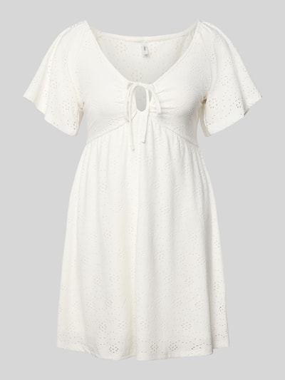 ONLY Getailleerde vrijetijdsjurk met etskanteffect model 'SMILLA' Offwhite - 2