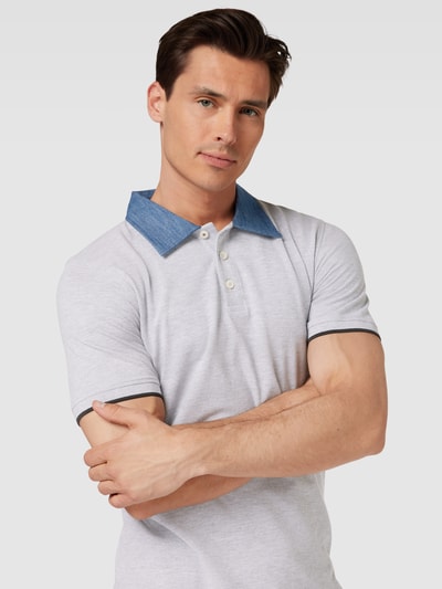 Jack & Jones Premium Poloshirt mit Polokragen Modell 'PAULOS' Hellgrau 3