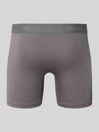 SLG Boxershort met logostitching in een set van 2 stuks, model 'Sloggi' Lichtgrijs - 3
