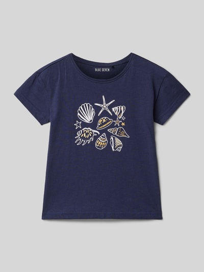 Blue Seven T-Shirt mit Motiv-Print Marine 1