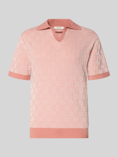 Produktfoto, Relaxed Fit Poloshirt aus reiner Baumwolle Modell 'MILAS' von SELECTED HOMME, wielokolorowa siatka krata, dzianina