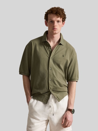 Polo Ralph Lauren Regular Fit Freizeithemd aus reiner Baumwolle Oliv 4