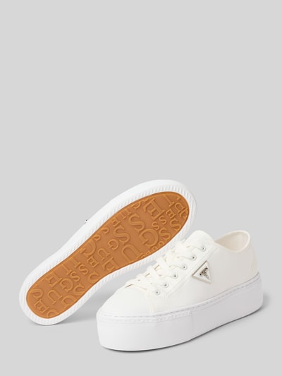 Guess Plateau-Sneaker mit Logo-Applikation Modell 'Joezi' Weiss 4