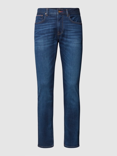 Tommy Hilfiger Tapered Fit Jeans mit 5-Pocket-Design Modell 'HOUSTON' Dunkelblau 2