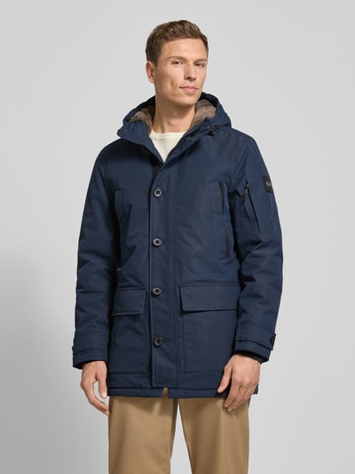 Tom Tailor Regular Fit Parka mit Kapuze Dunkelblau 4