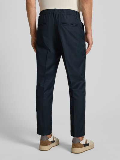 Casual Friday Hose mit elastischem Bund und Bügelfalten Modell 'MARC' Dunkelblau 5